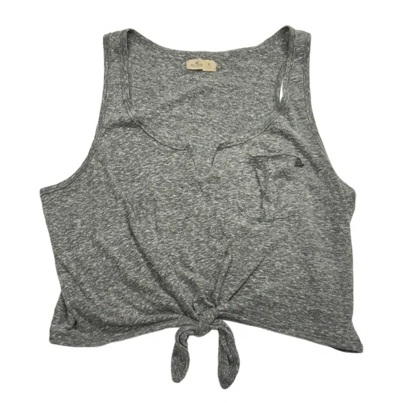 Hollister size XL gray colored tank top in great condition. V-neck style shirt. - Picture 1 of 8